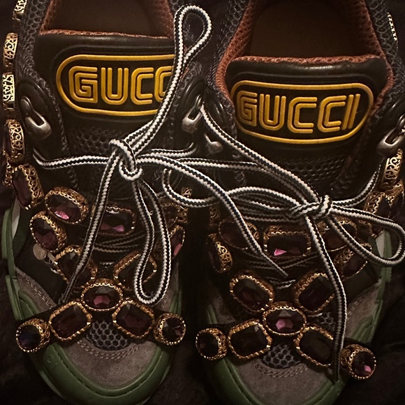 Gucci  Flashtrek Sega Green Removable Crystal - Picture 1 of 3